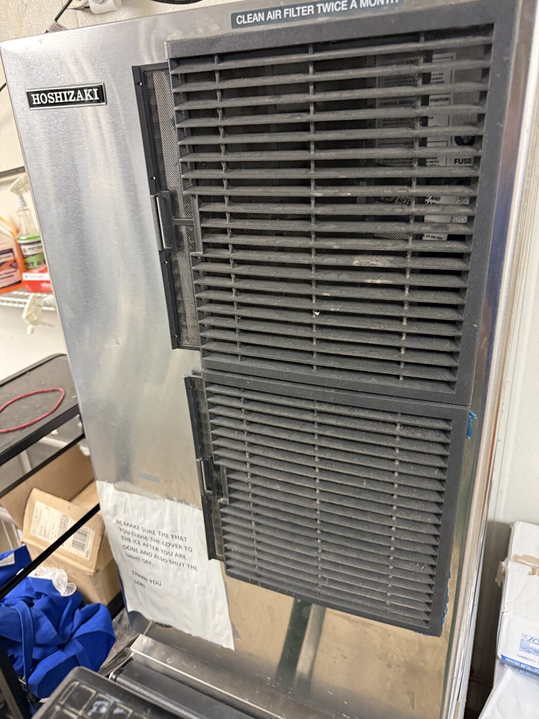 Reach-in cooler unit — Armus Refrigeration service & repair